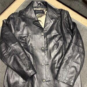 Wilsons Leather Black  Coat